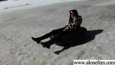 تشغيل ميسي الساخنة غير المهنية العادة السرية مع اللعب تتحرك صورة عرض 06