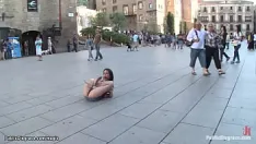 Play Euro babe fucked in the van in public