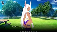 Jouer (boku no hero) mon héros montant : mirko toutes les interactions